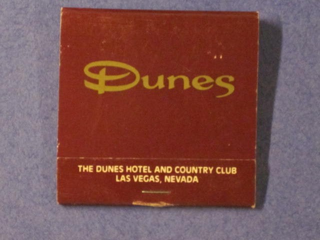 Dunes Hotel and Country Club 2" Matchbook - Las Vegas, NV.