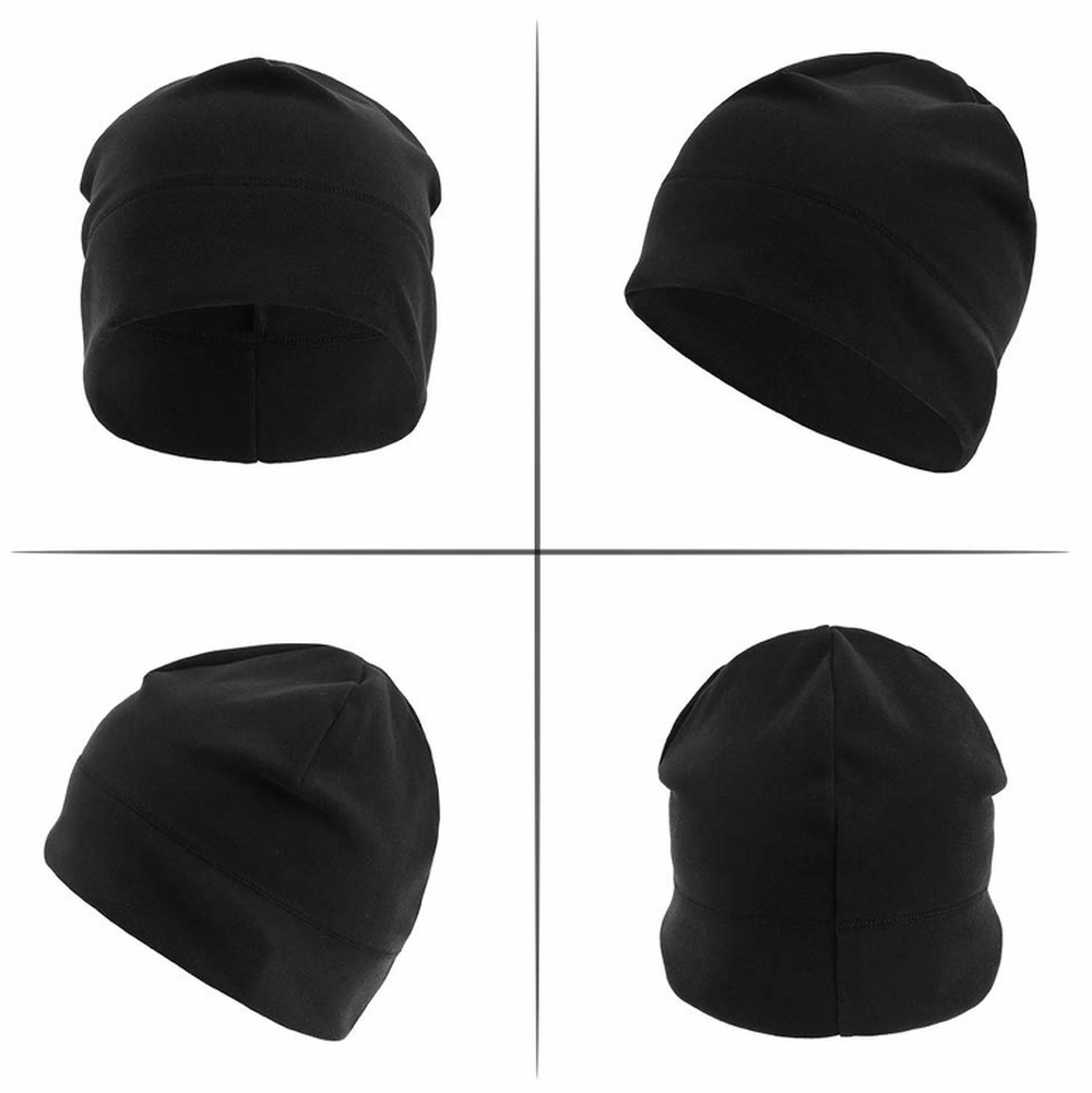Winter Fleece Windproof Warm Cycling Skull Cap Helmet Liner Running Beanie Hat
