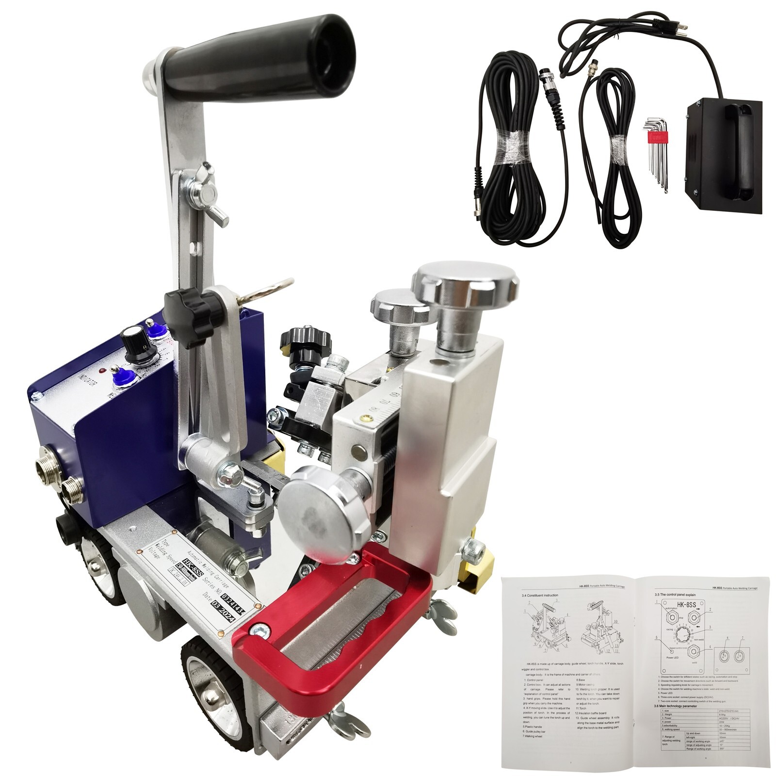 110V Portable Carriage Welding Trolley for Alloy Welding Machine 150-900mm/min