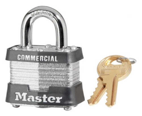 Master Lock 3KA-0356  1-9/16" Laminated Keyed Alike Steel Padlock