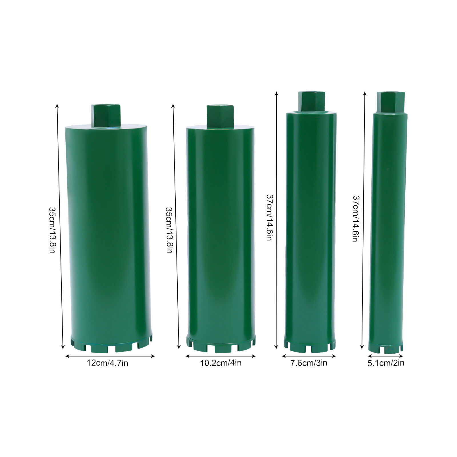 Wet Diamond Core Drill Bit Concrete Brick Drilling Bits 2'' /3'' /4''/ 5'' Set