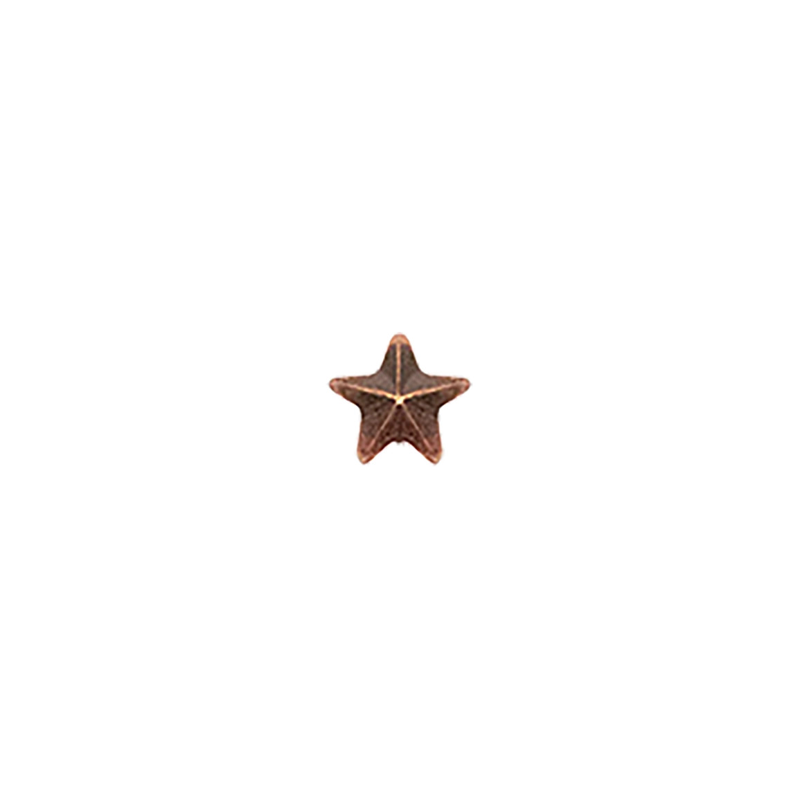 RIBBON ATTACHMENT: Five Point Star Device - 3/16" (Small) Bronze