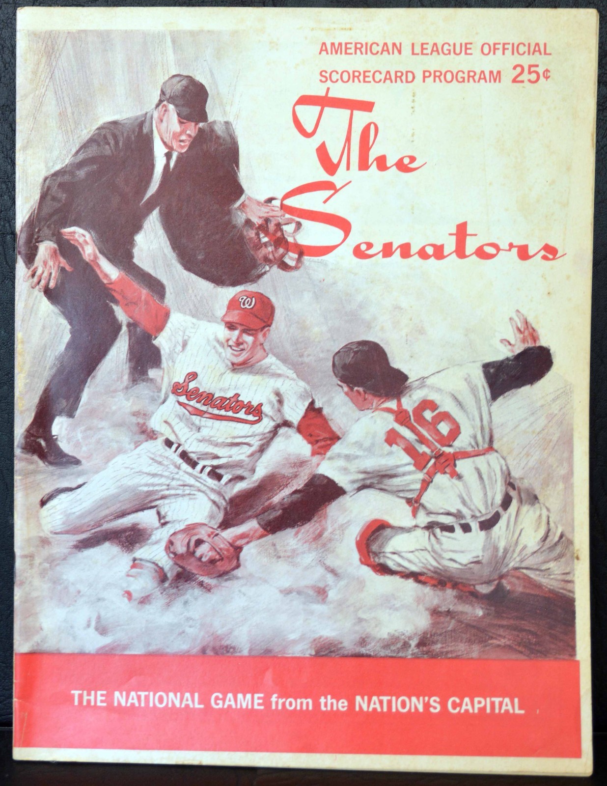 1968 Unmarked American League THE SENATORS Scorevard Program NM