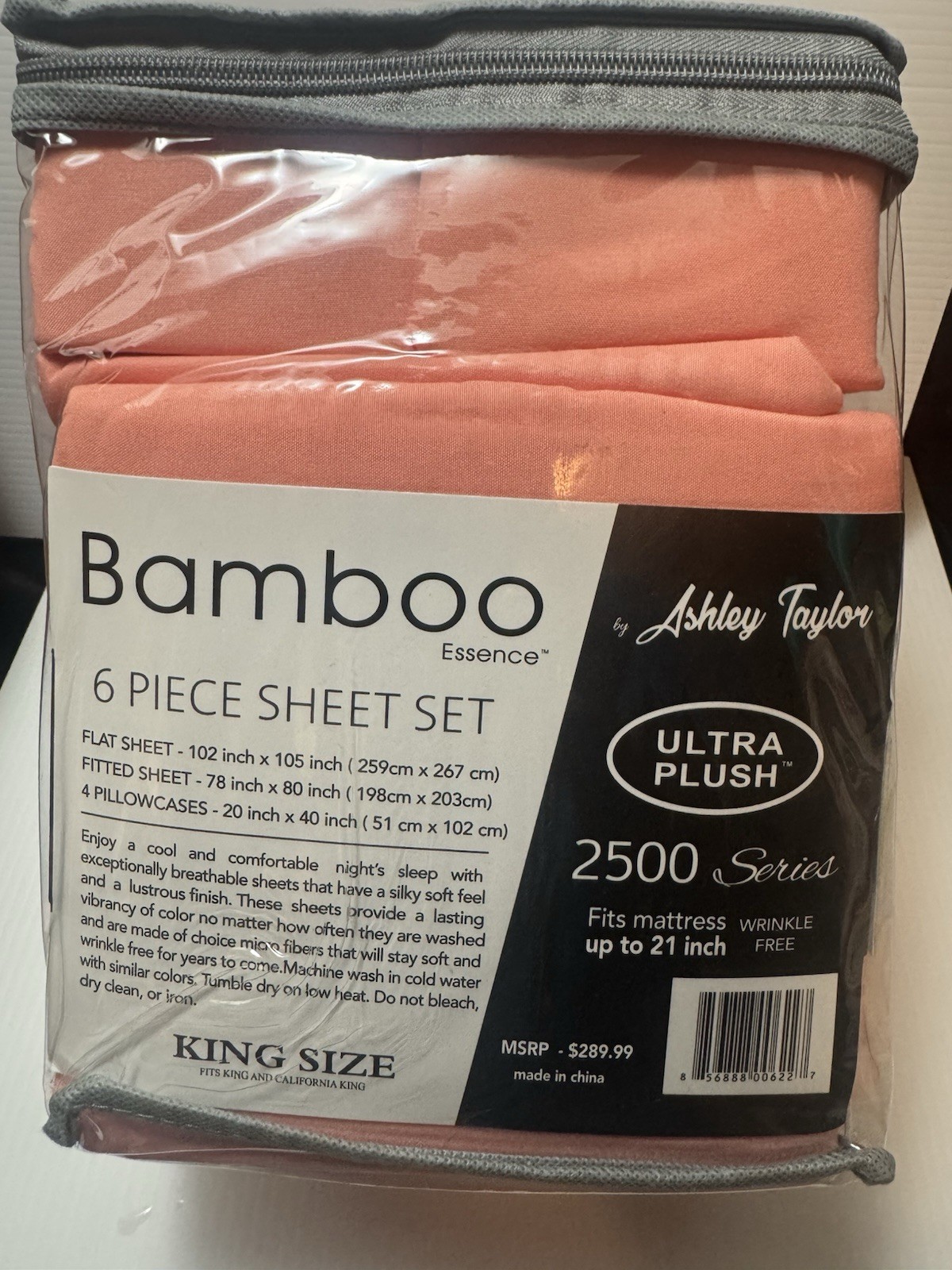 Bamboo king Size Deep Pocket Sheet Set