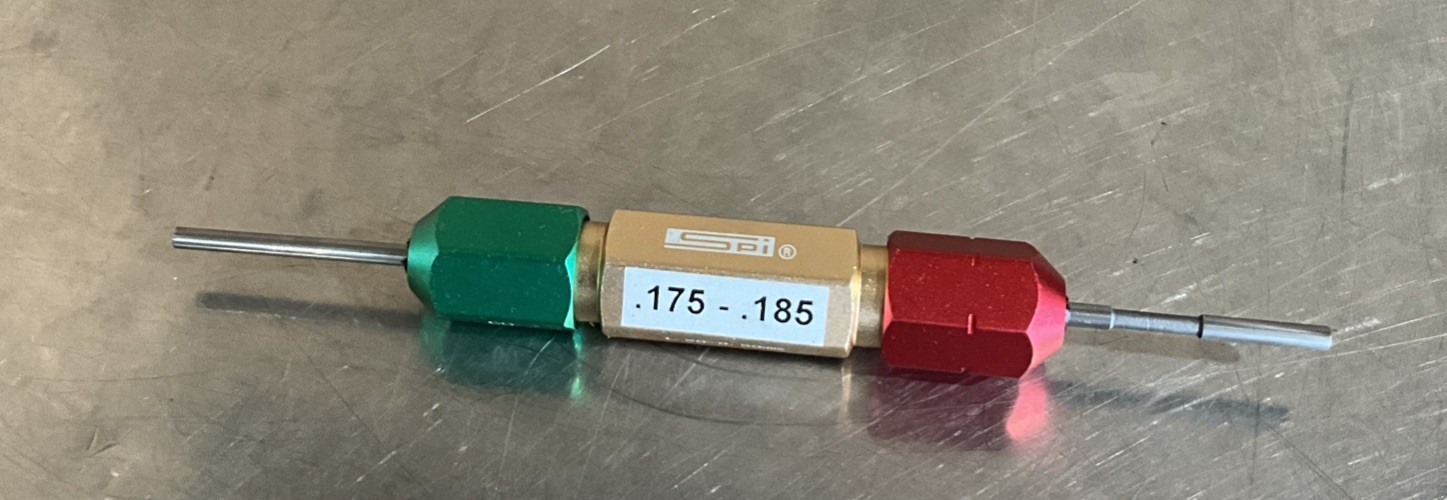 Spi  Gage  Go No Go Pin Gauge       .175 - .185