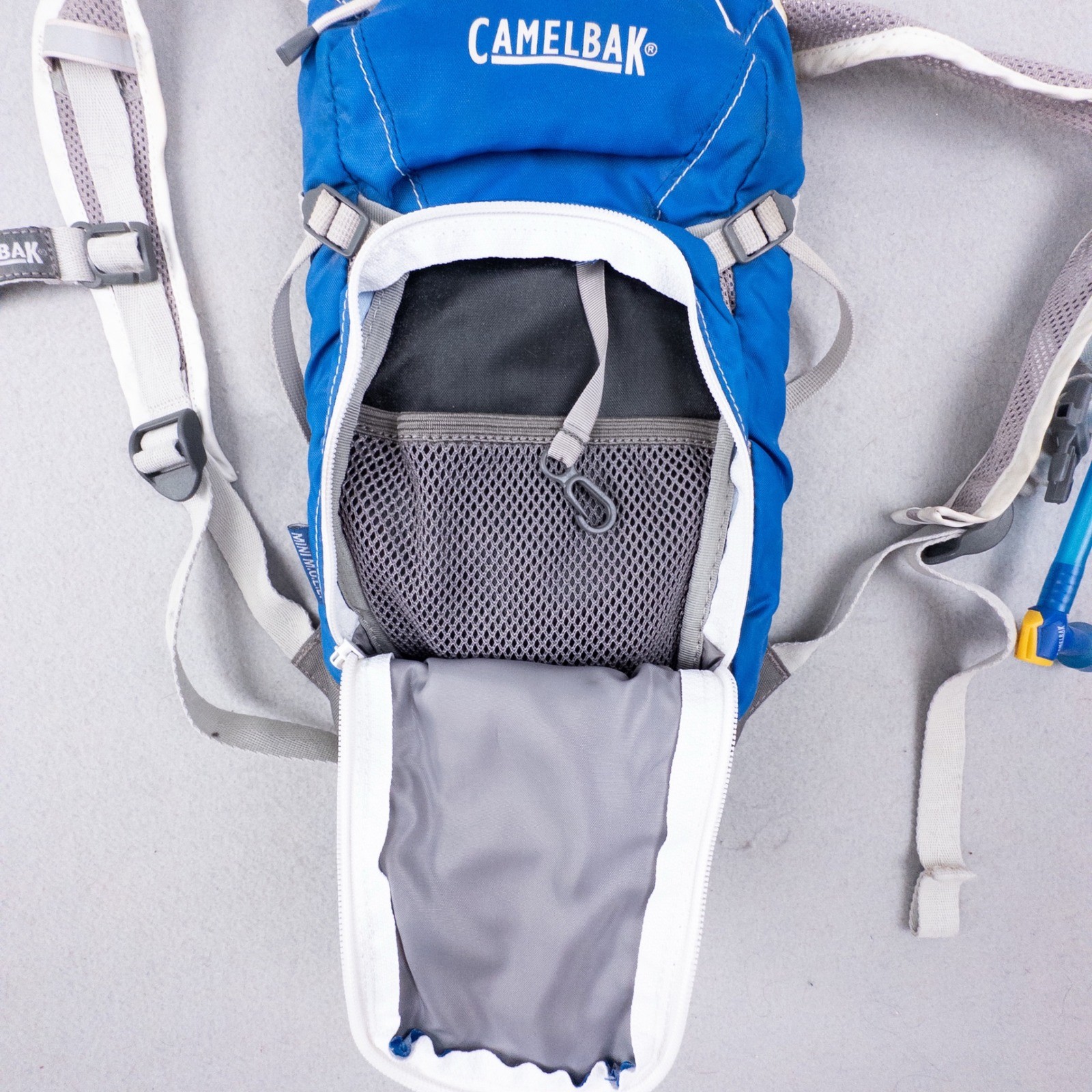 CamelBak Mini M.U.L.E. Kids Hydration Pack Blue Small Backpack with Bladder