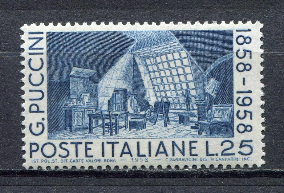 S6789) Italy Rep. 1958 Mnh** Puccini 1V