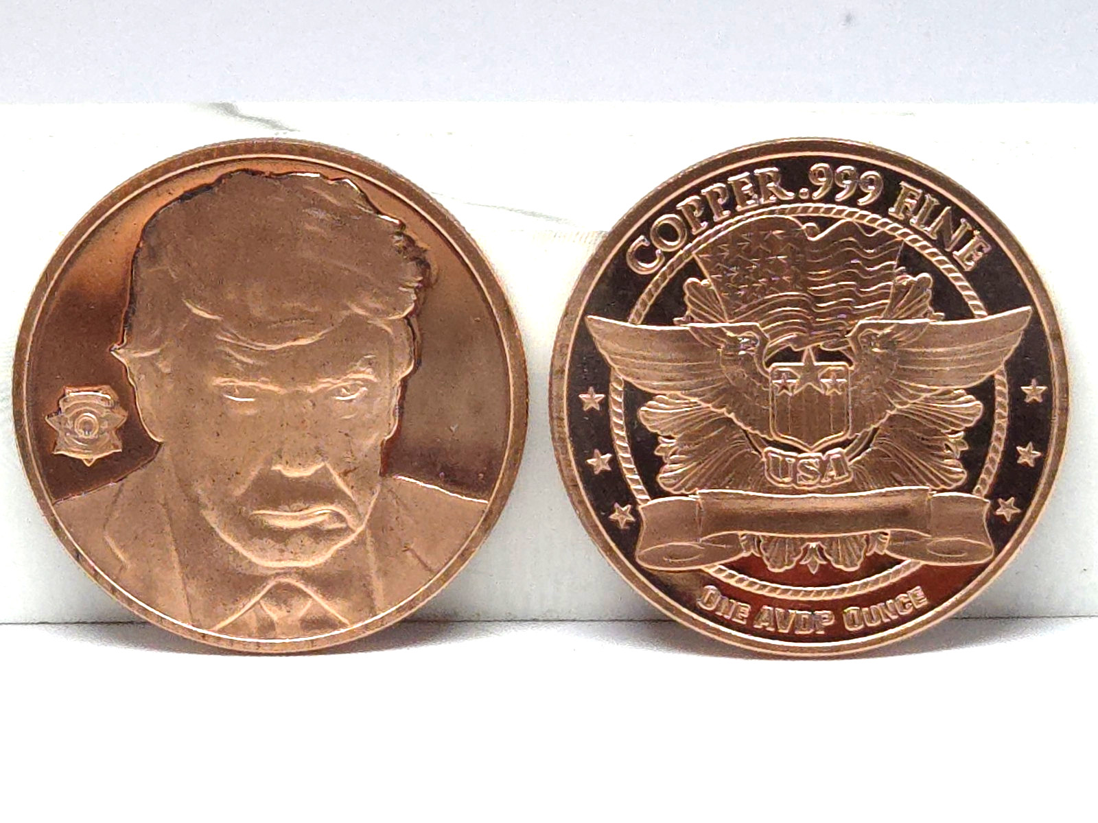 Copper 1 Oz .999 Fine Uncirculated Trump Mugshot Coin Collectible Round USA