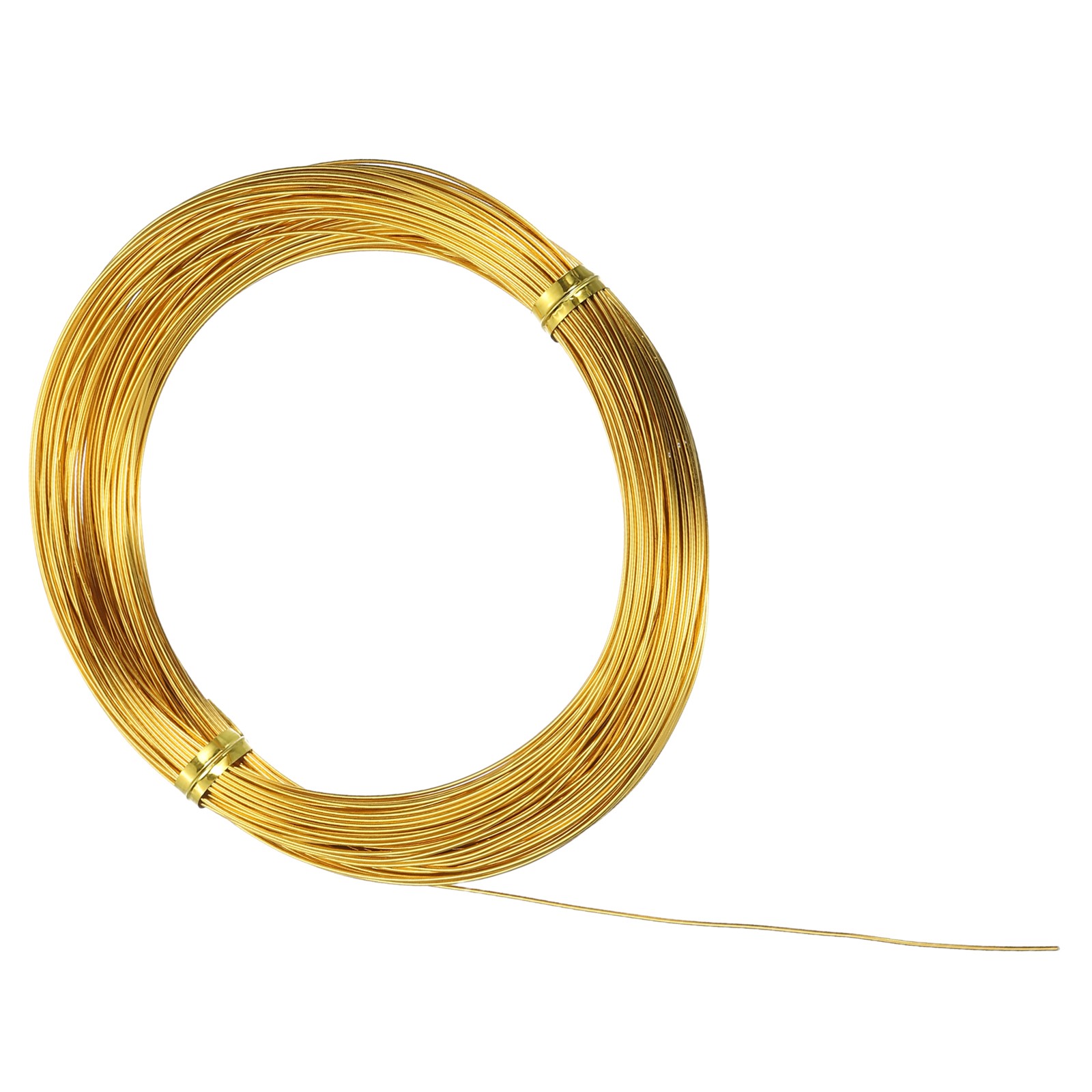 22 Gauge 0.6mm Aluminum Wire 100 ft Bendable Metal Craft Armature Wire Gold