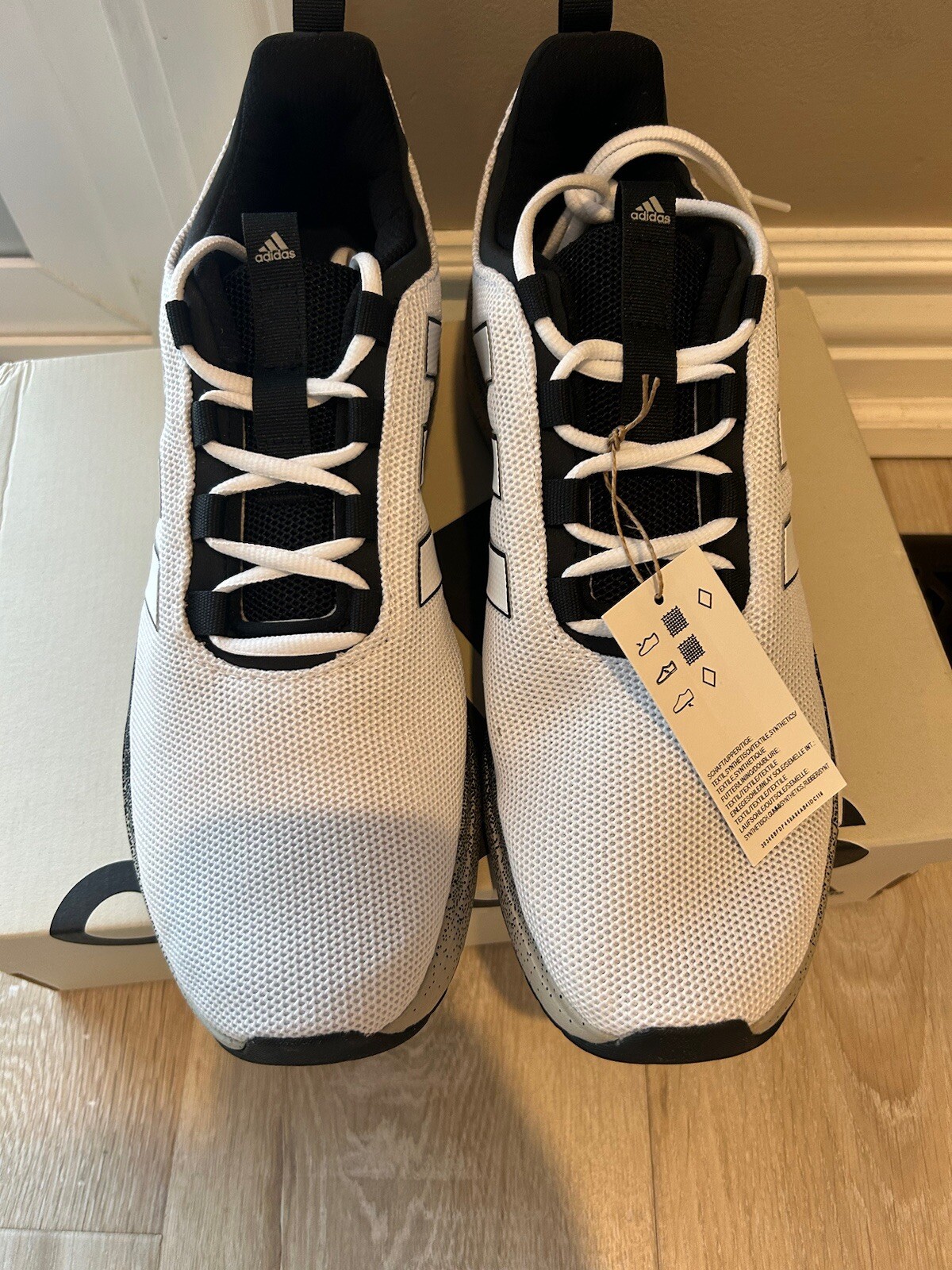 adidas racer TR 23 White Black Gray Gradient Mens Sneakers ID9060