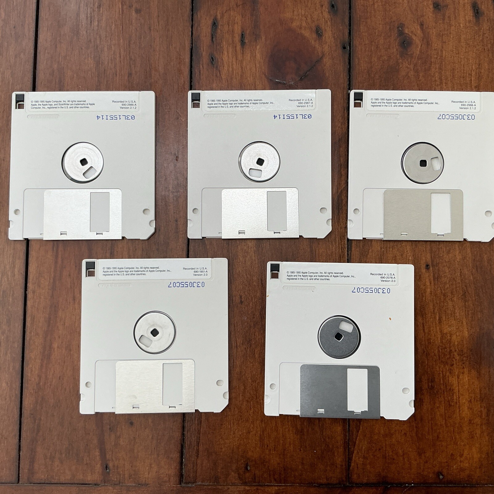 Apple StyleWriter 1200 Printer Macintosh Mac Software Floppy 5 Disks With Manual