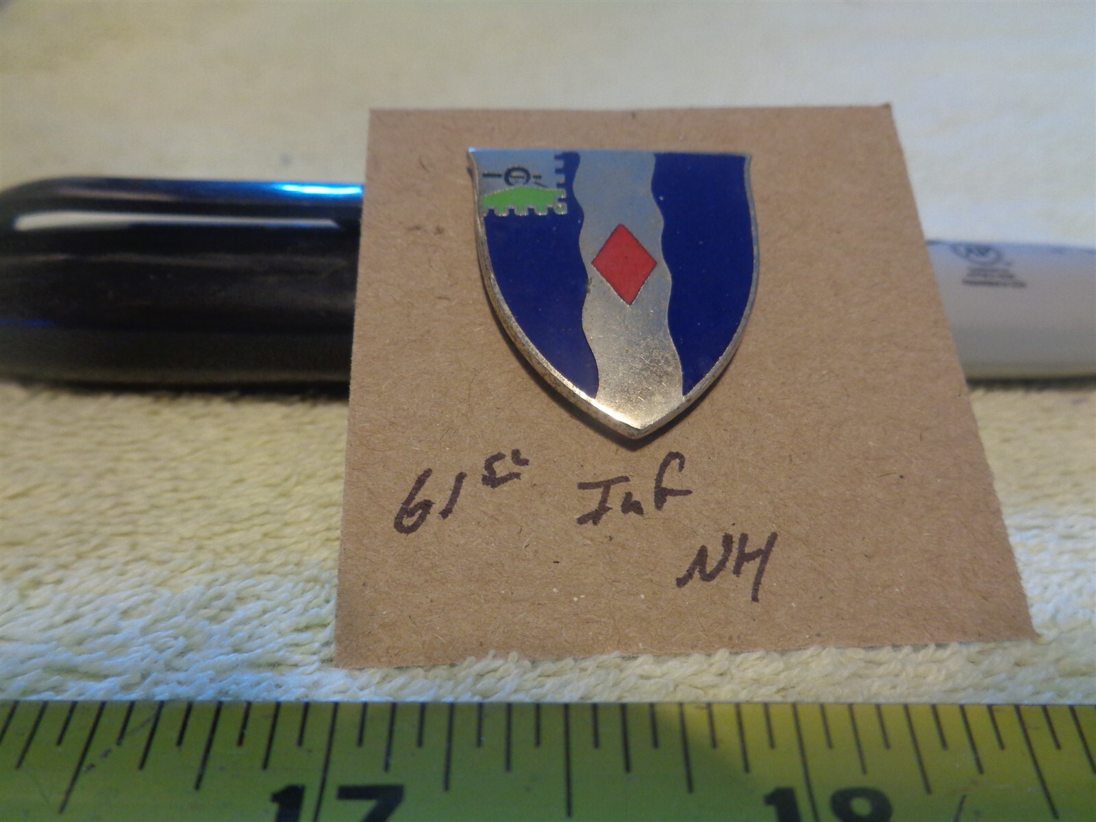 61st Infantry NH Unit Crest, DI, DUI (DRAW#Z11)