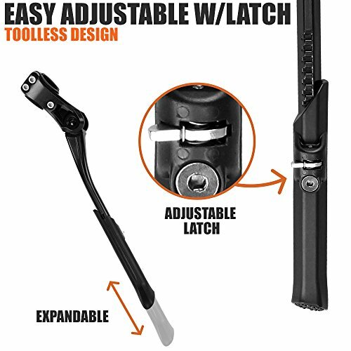 Bike Kickstand Alloy Adjustable Height Rear Side Bicycle Kick Stand For 24" 28"