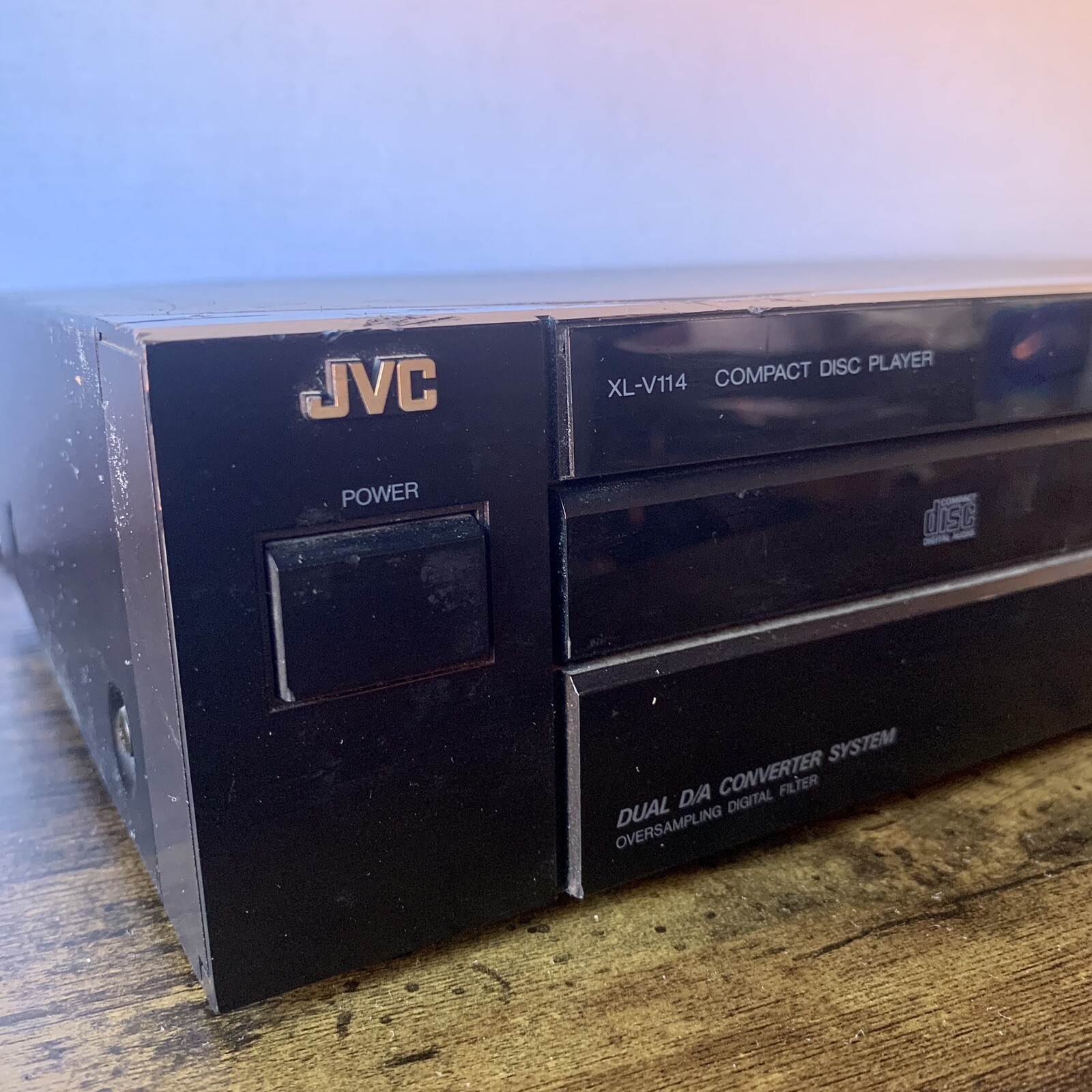 VINTAGE JVC XL-V114 BK COMPACT DISC SINGLE PLAYER - Tested - Working