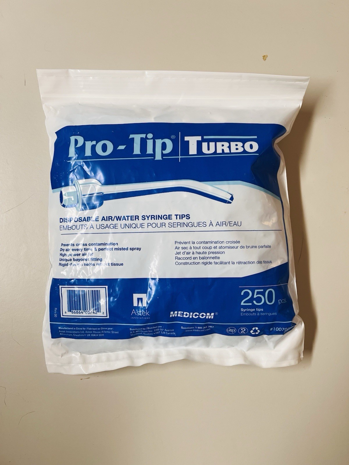 Medicom Pro-Tip Turbo 250 Air/Water  Tips • 1007074 NEW