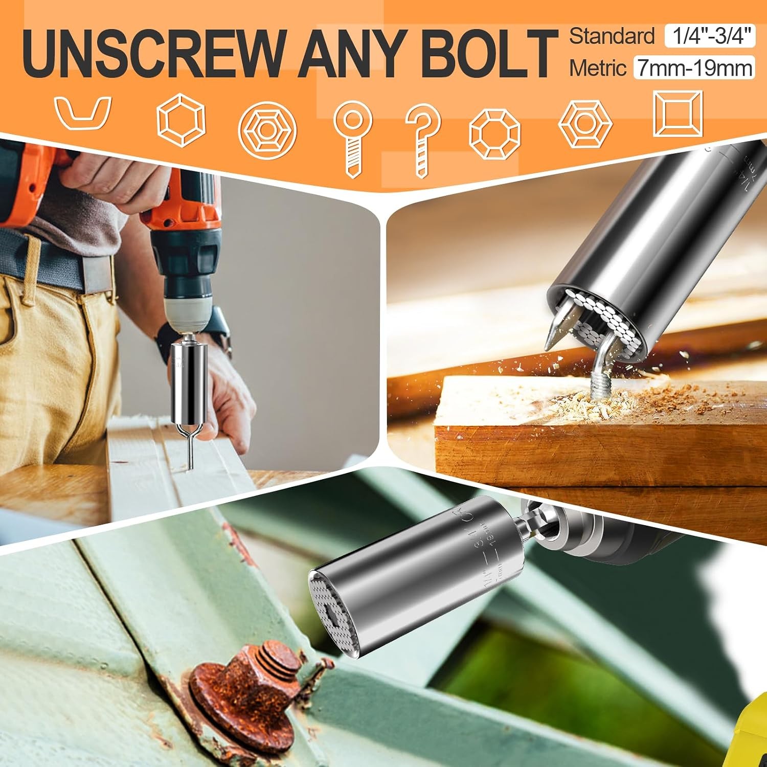 Fathers Day Gifts Dad Tools Universal Socket Set Tool Kit Socket Sets