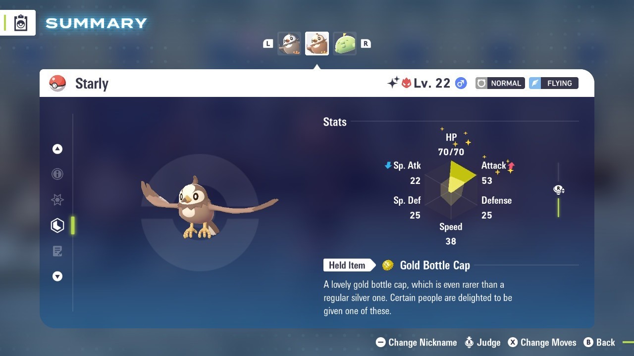 Pokémon Legends: Z-A Shiny Starly 6iv ✨Max EV✨ ALPHA