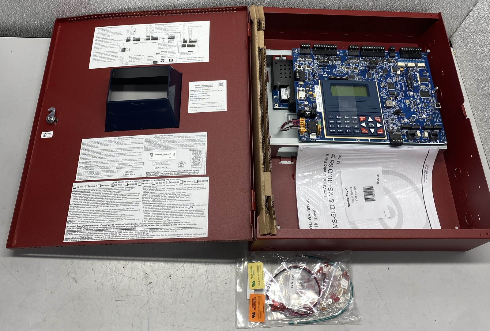 FireLite MS-10UD-7 10-Zone Fire Control Panel
