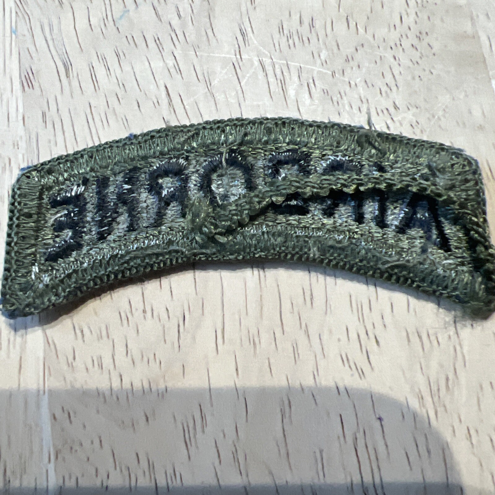 US Army Airborne Rocker Tab Green Patch