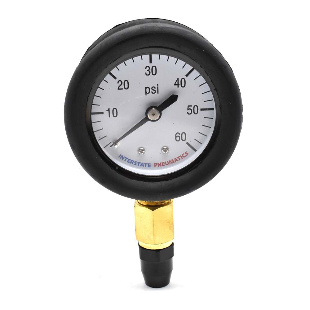 TG236 Brass Made Professional Open Tire Chuck with 0-60 PSI Pressure Gauge
