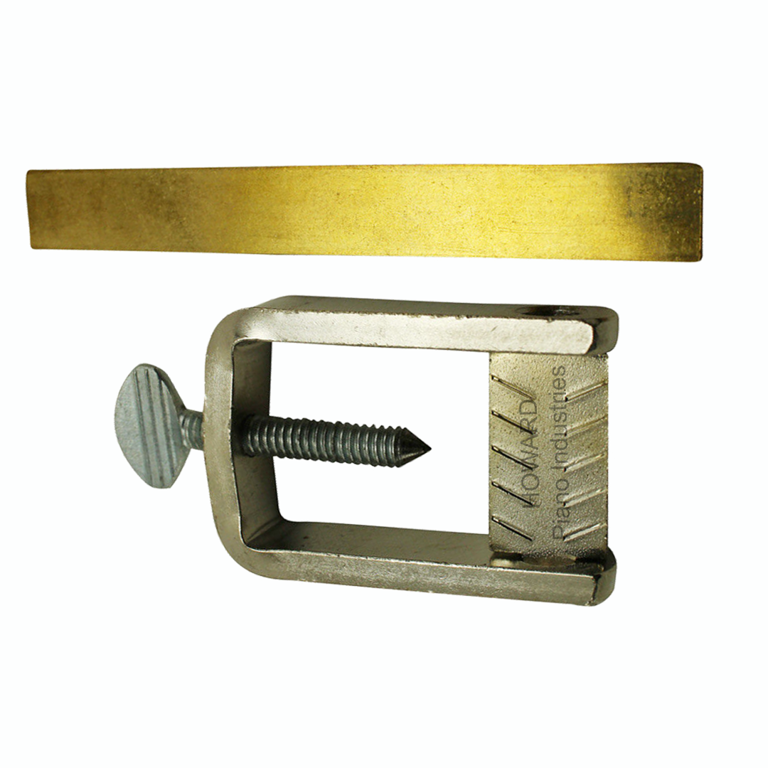 Piano Ivory Key Clamp Frame Nickel Plated W/ Tail Plate Solid Brass- Repair Tool