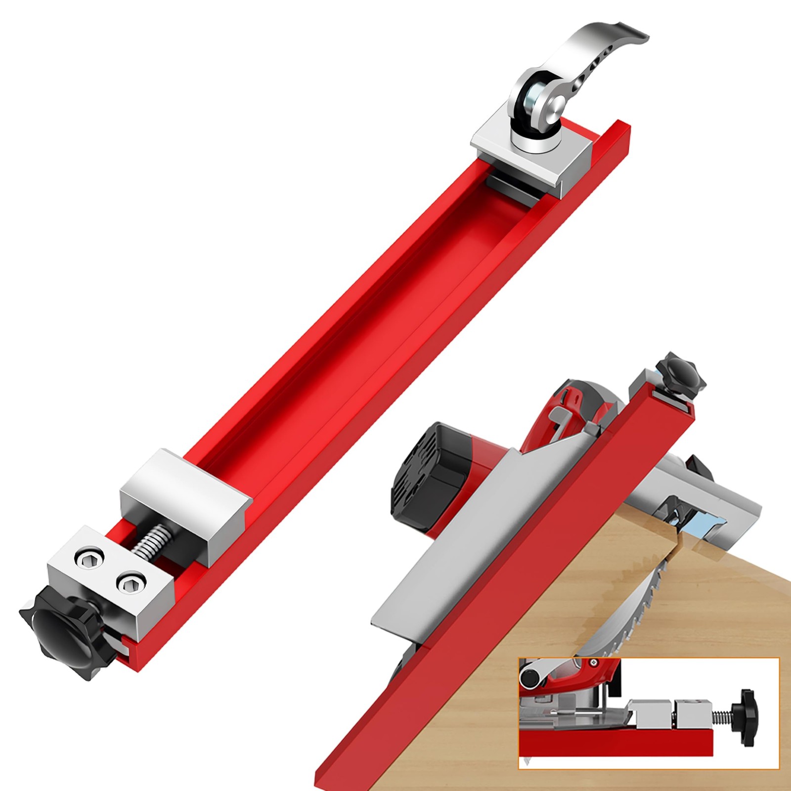 Adjustable Cutting Machine Base Guide，Aluminum Circular Saw Guide Rail