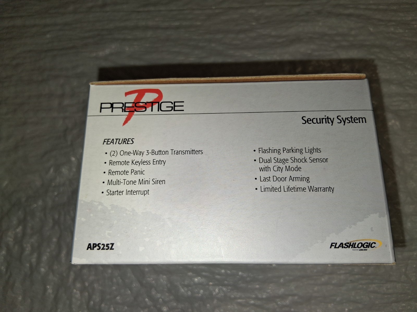 Prestige APS25Z Car Alarm System