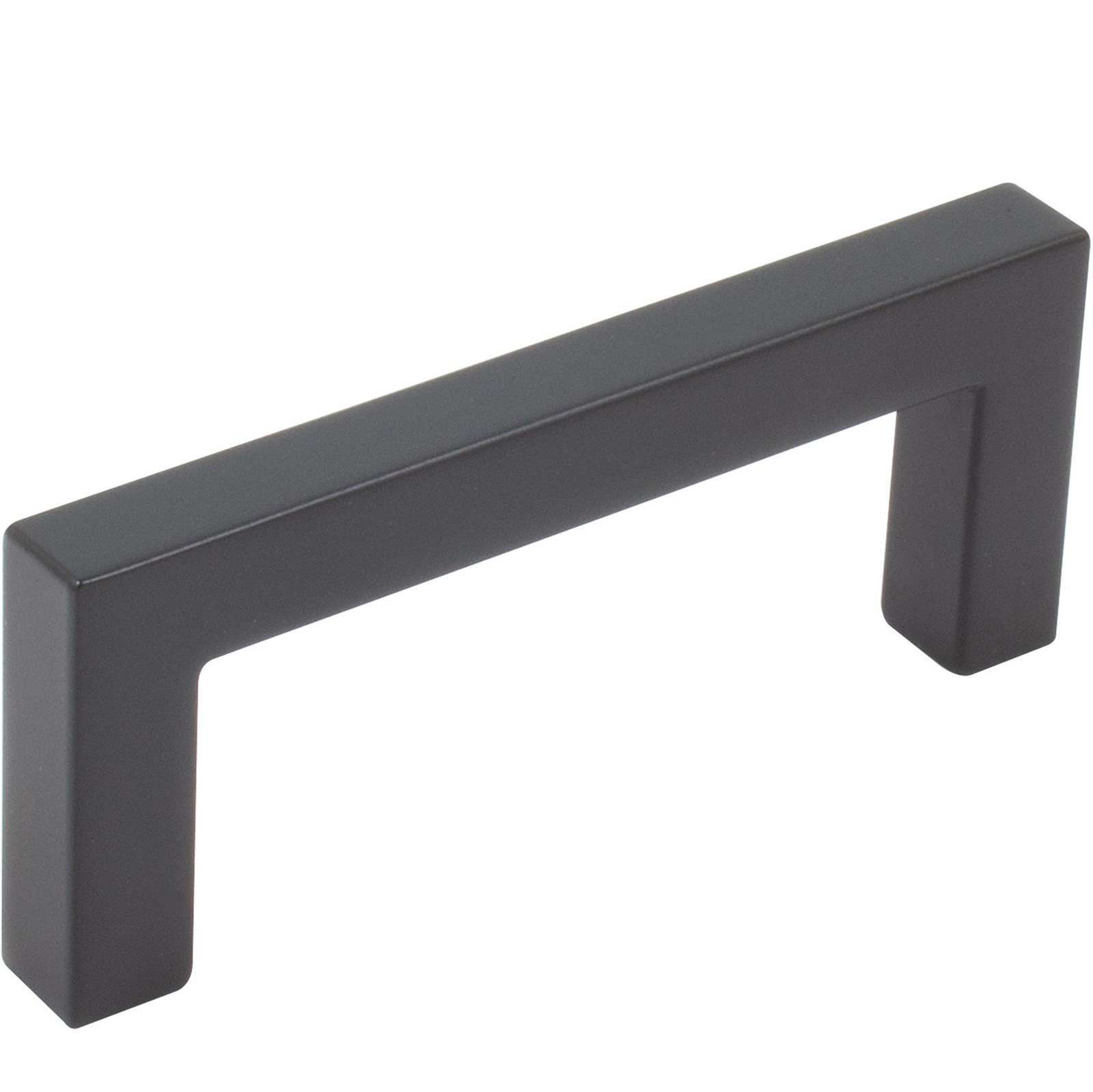 Contemporary Square Cabinet Pull, 3 Inches, Zinc Base Material, Matte Black by S
