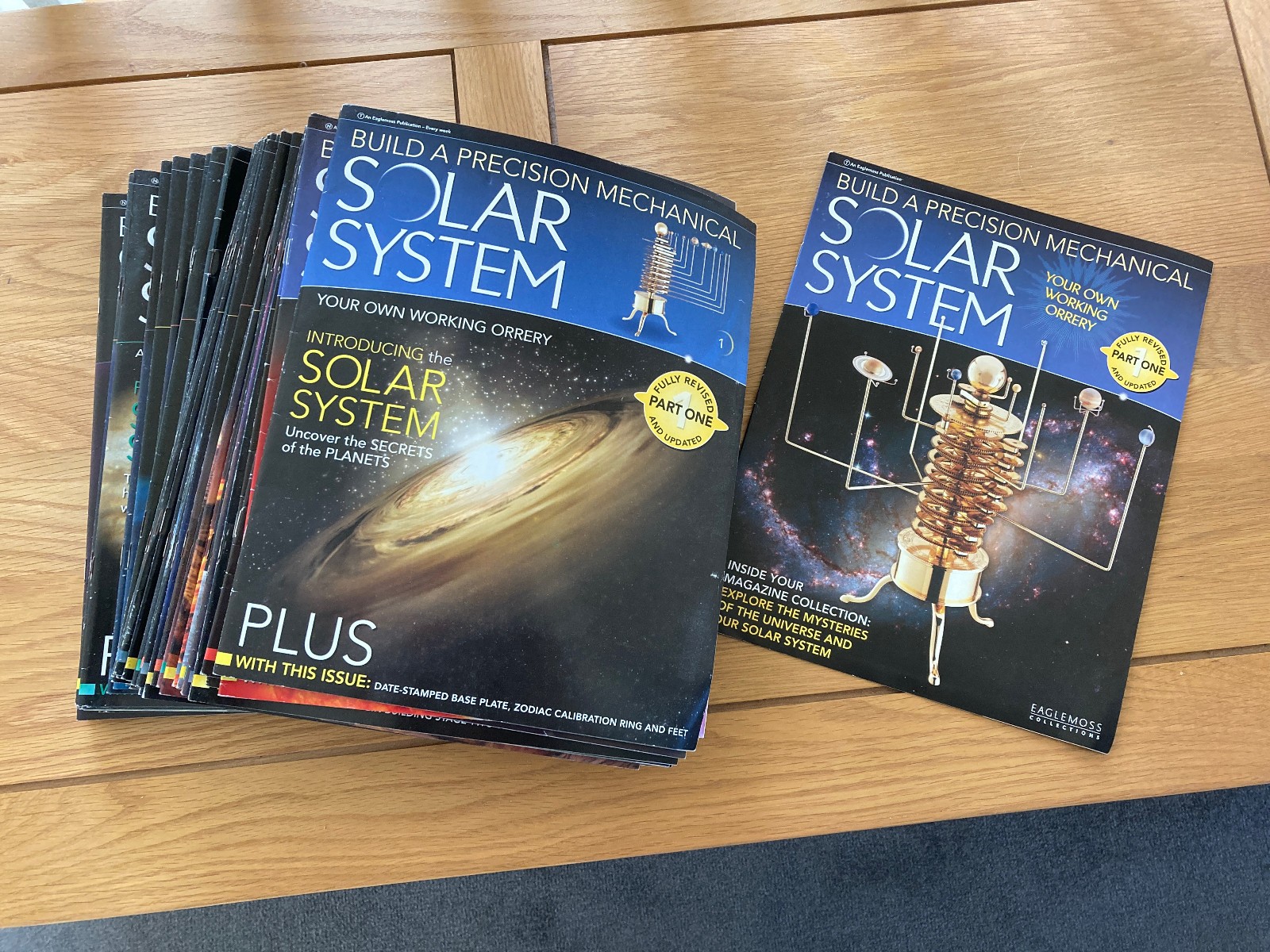 FREE build manual included.  Eaglemoss Build a Model Solar System 52 MAGAZINES