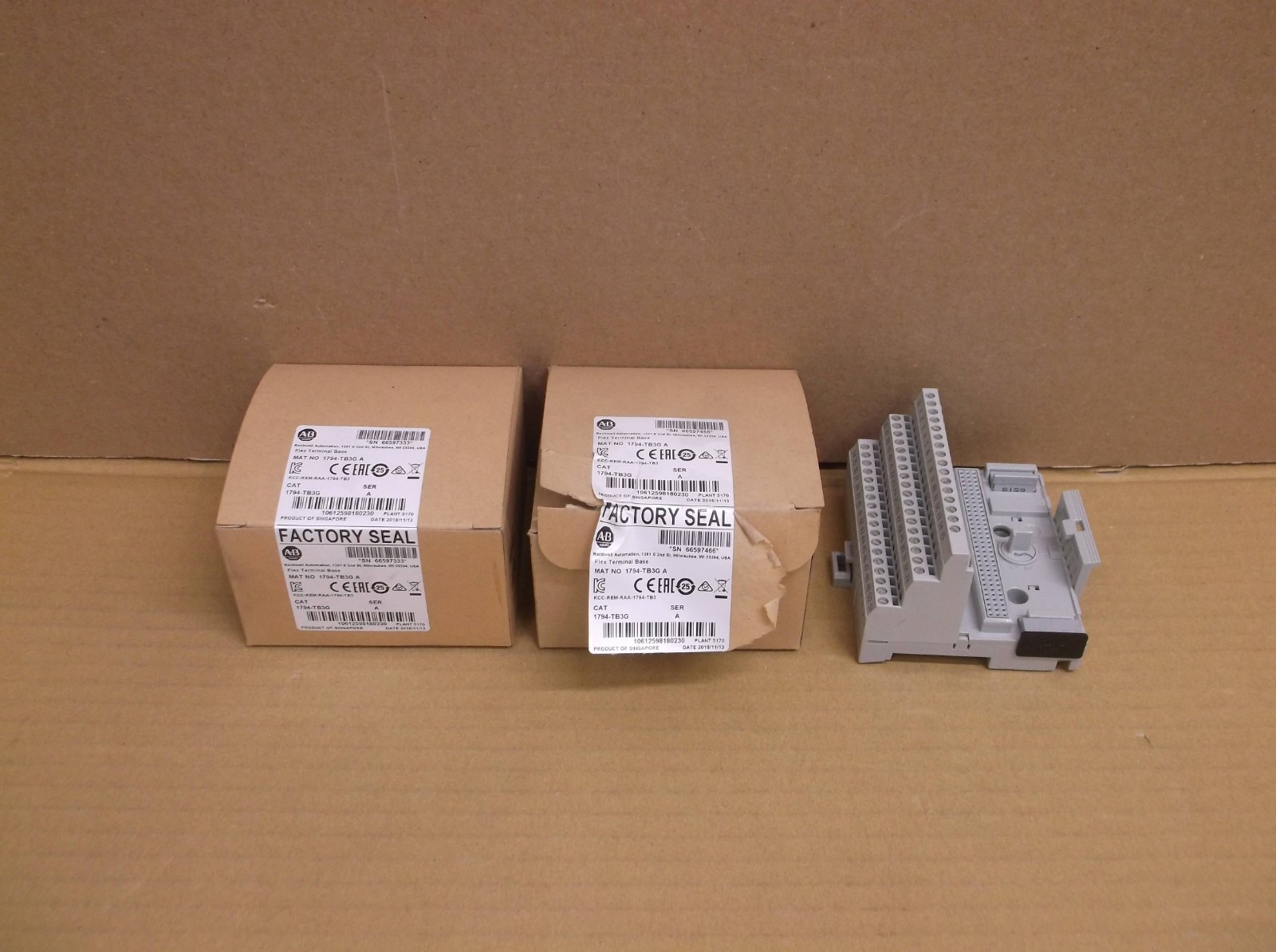 1794-TB3G A Allen Bradley NEW In Box PLC Flex-I/O Terminal Base Module 1794TB3G