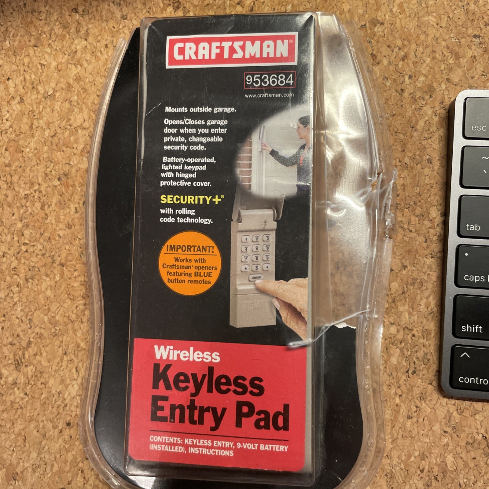 Craftsman Wireless Keyless Garage Door Entry Pad #953684 NEW /Open Box