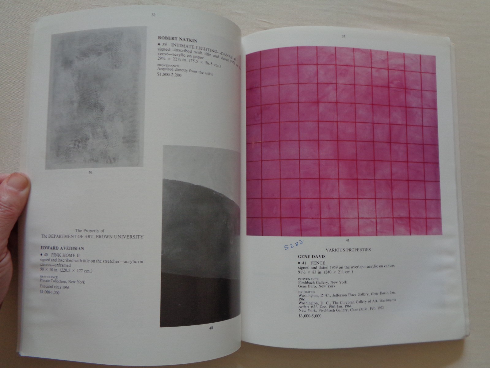 Christie's Auction Catalog 1985 Contemporary Art Christo Dzubas Ruscha Stella