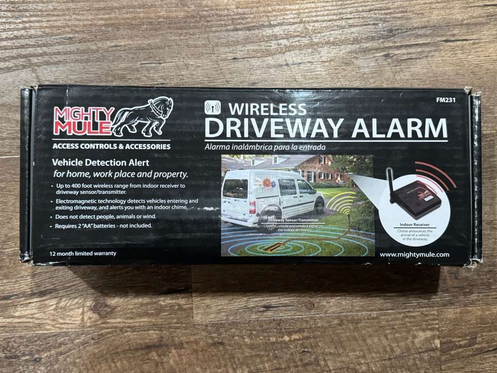Mighty Mule Wireless Driveway Alarm System - FM231 - NEW - SHIPS FREE