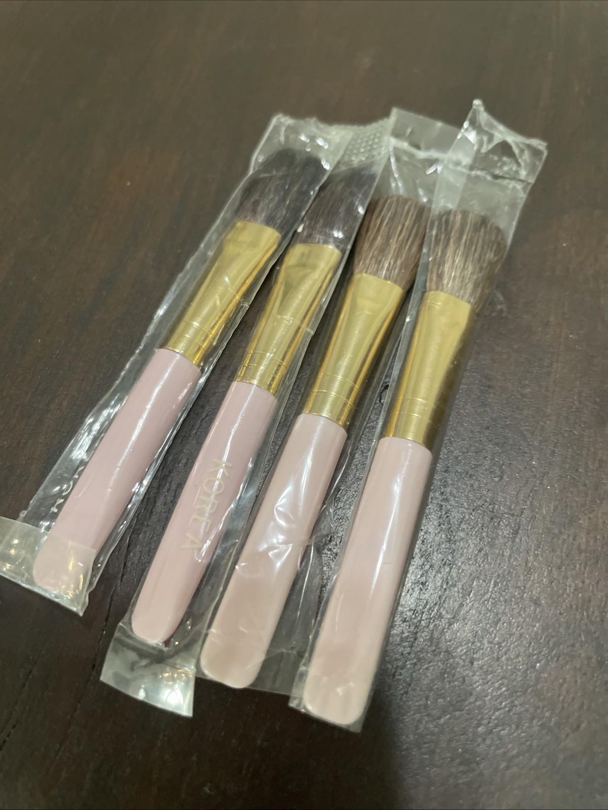 Lot of 4 New In Package Mary Kay Pink Vintage 2-1/4" Eyeshadow Brush Fast Ship