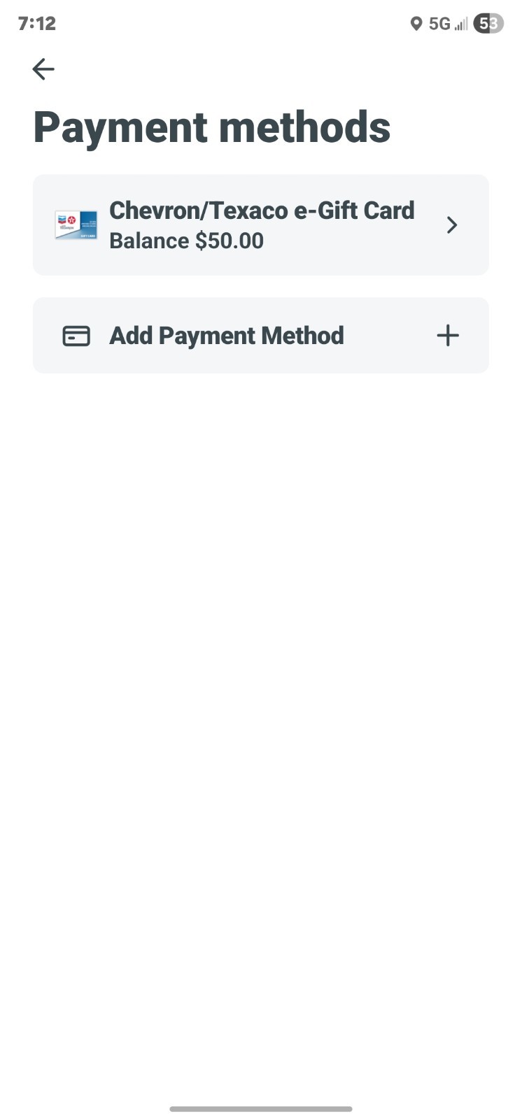 Chevron And Texaco E-giftcard.