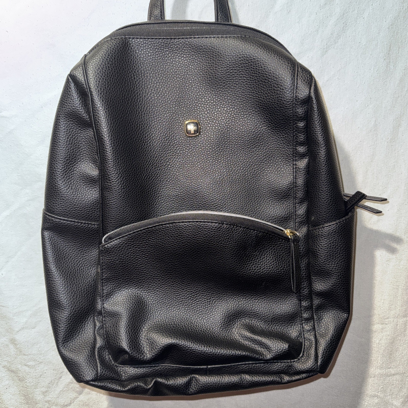 SwissGear Serenity Luxe Women's Laptop Backpack 13 Inch Black Pebbled Leather