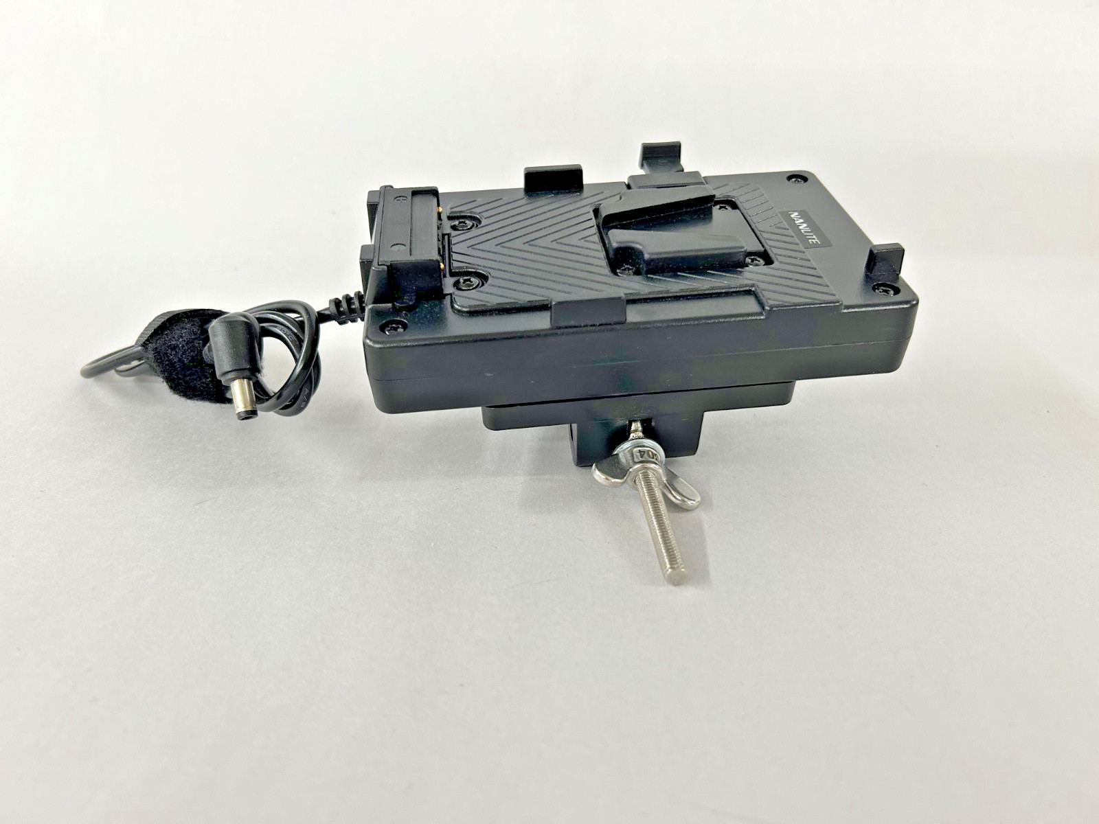Two Nanlite V-Mount Plates w/ 2.5mm Connector & Clamp