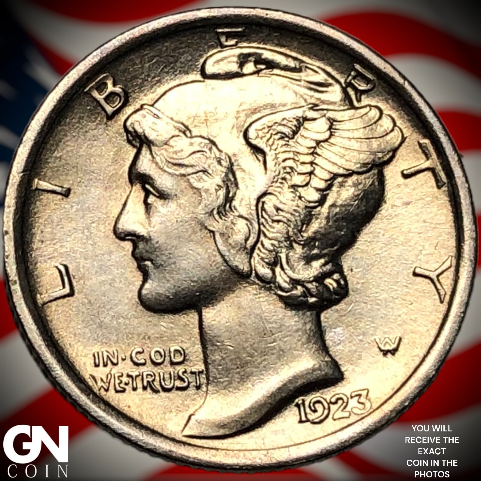 1923 P Mercury Dime Y3537
