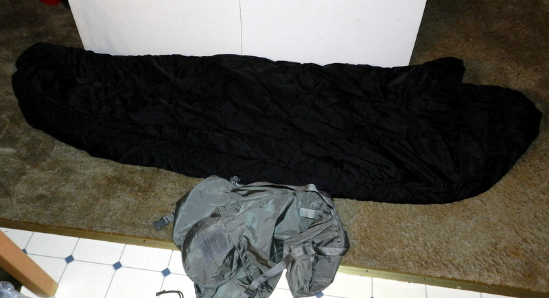 TENNIER Modular Sleeping Bag Intermediate Cold Black Zip Drawstring Mummy