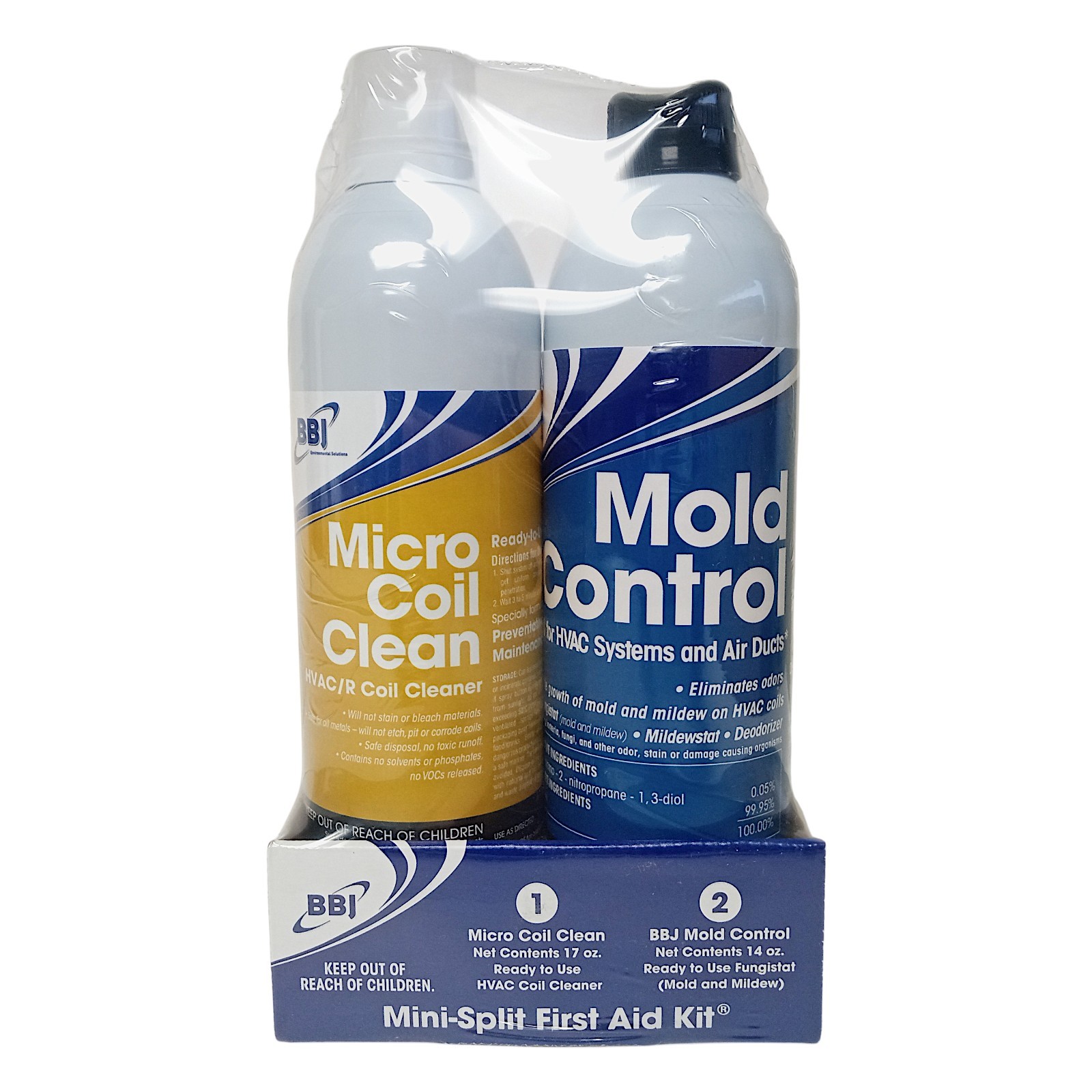 BBJ Ductless Mini-Split First Aid Cleaning Sanitize and Deodorize Kit