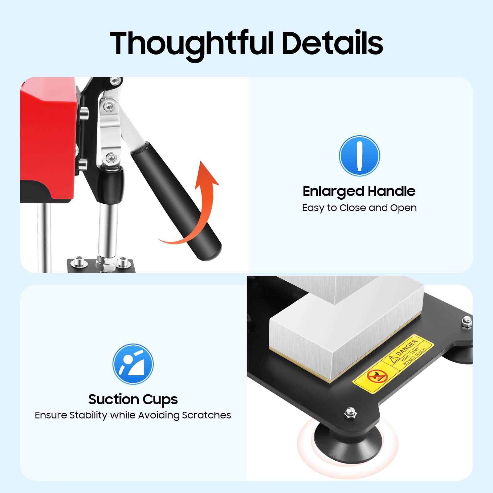 Heat Press Machine Hot Heat Press Machine 0-999s for T Shirt Hat Plate Cap 900W