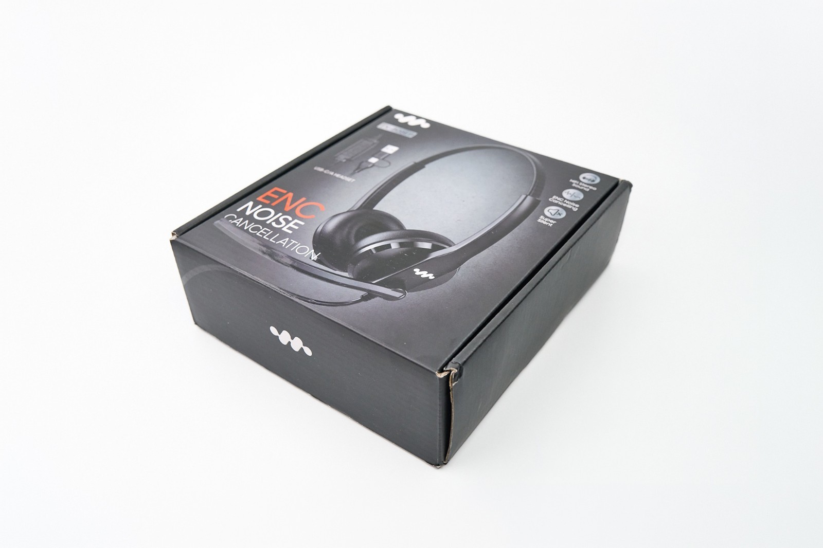 USB Headset with Mic Noise Cancelling USB-A USB-C Black