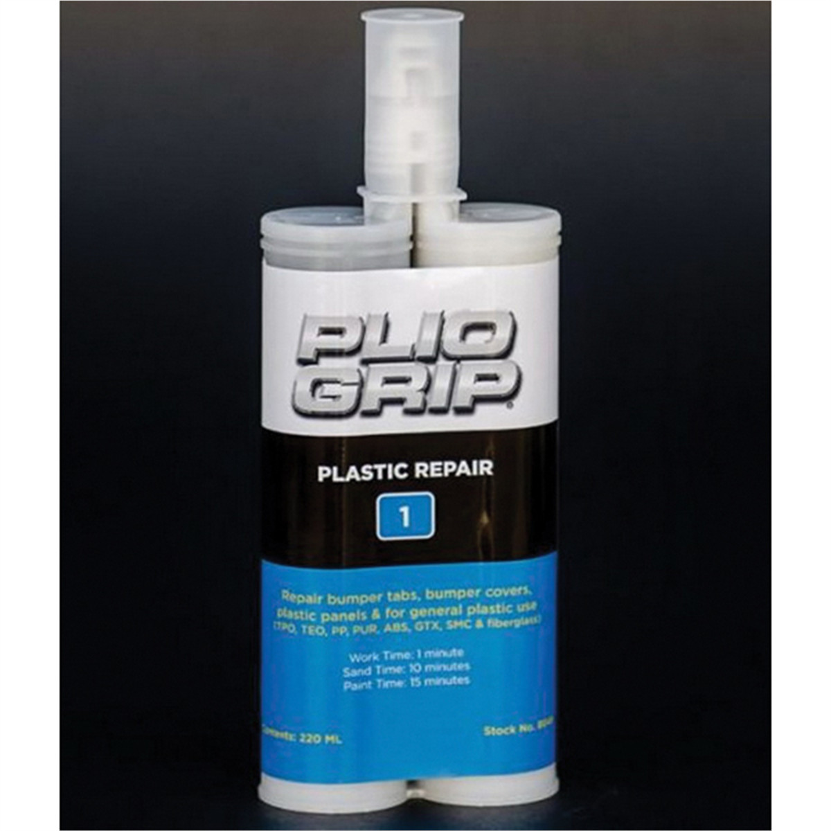 PLIO-GRIP Plastic Repair 1 8049 Plastic Repair, 220 mL Cartridge, Beige (Part A)