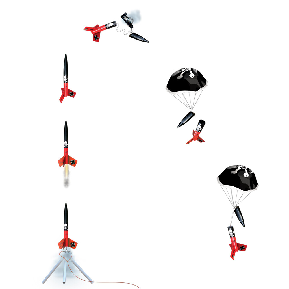 Estes Flying Model Rocket Kit Pro Der Big Red Max EST 9721