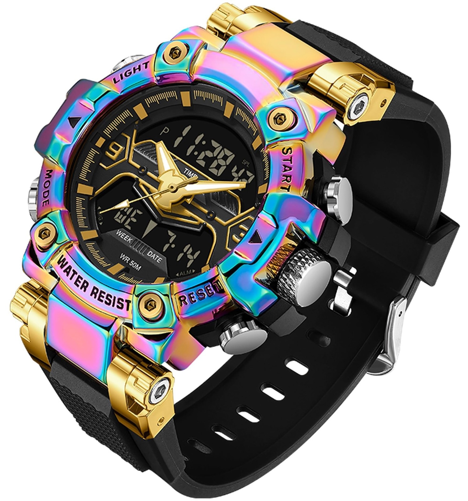 findtime Digital Watches for Men Tactical Sports 5ATM Waterproof Watch Digita...