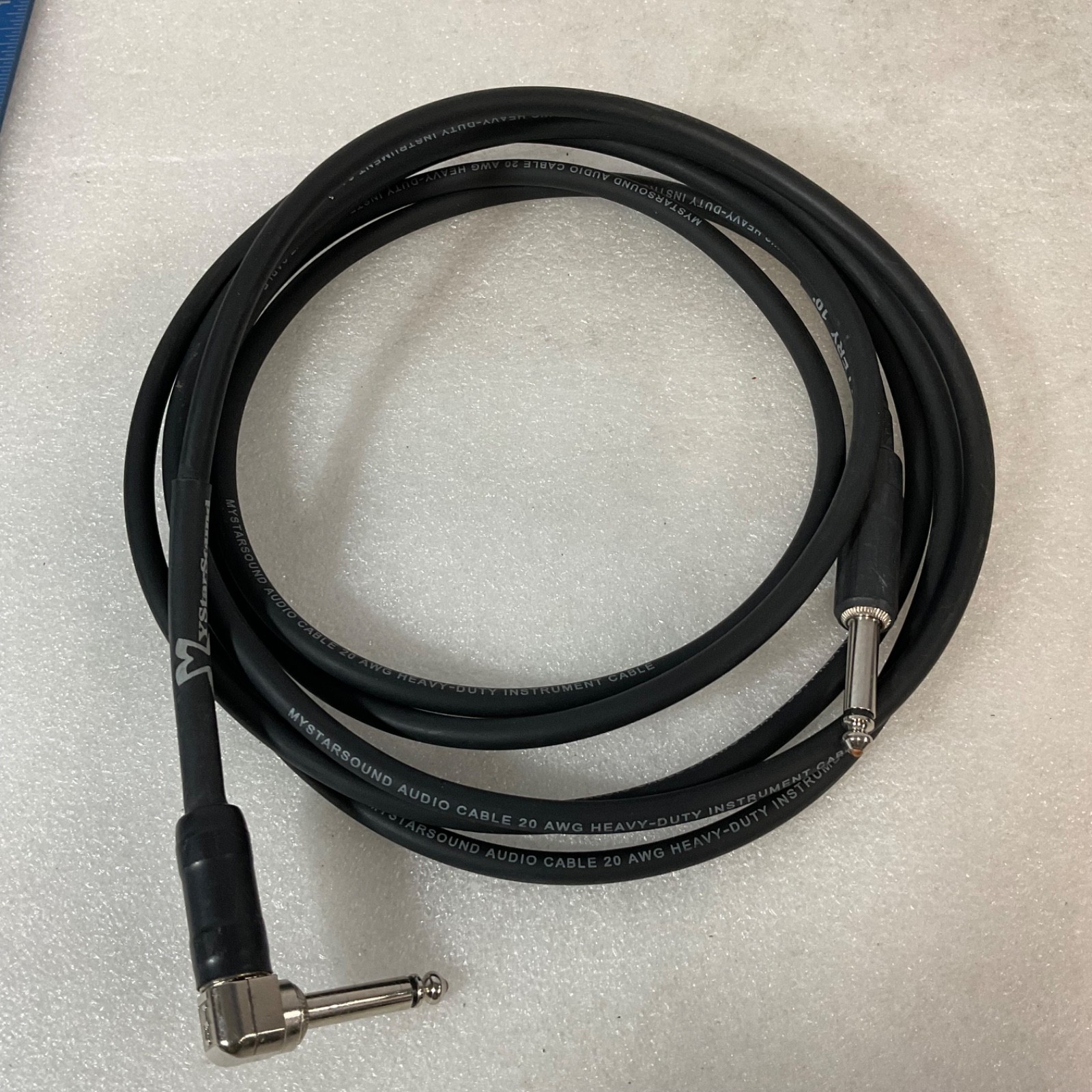 Sunburst Guitar Gallery 10 ft Instrument Cable 1/4 in TS Straight to Right Angle