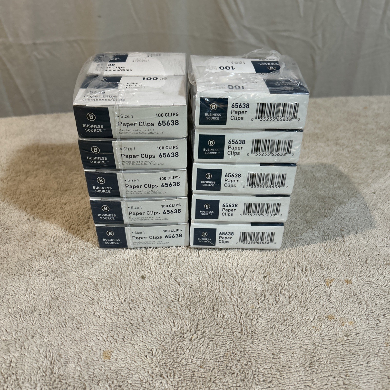 "Business Source Paper Clip,20 Boxes Of 100 Each #65638
