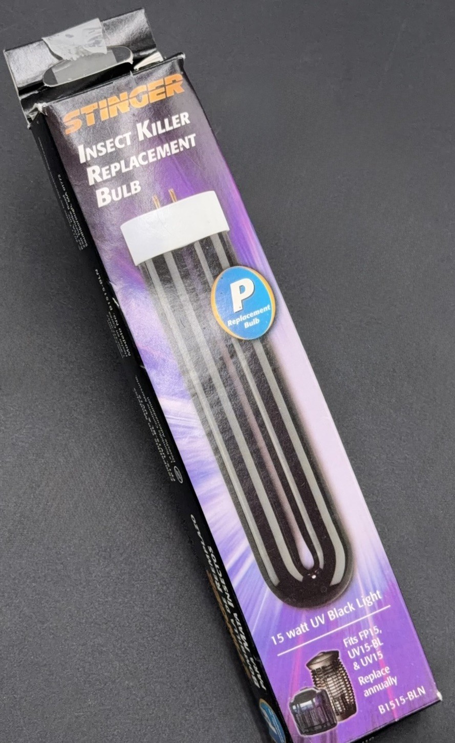 STINGER P REPLACEMENT BLACK LIGHT BULB B1515-BLN BUG INSECT ZAPPER 15 WATT B1515