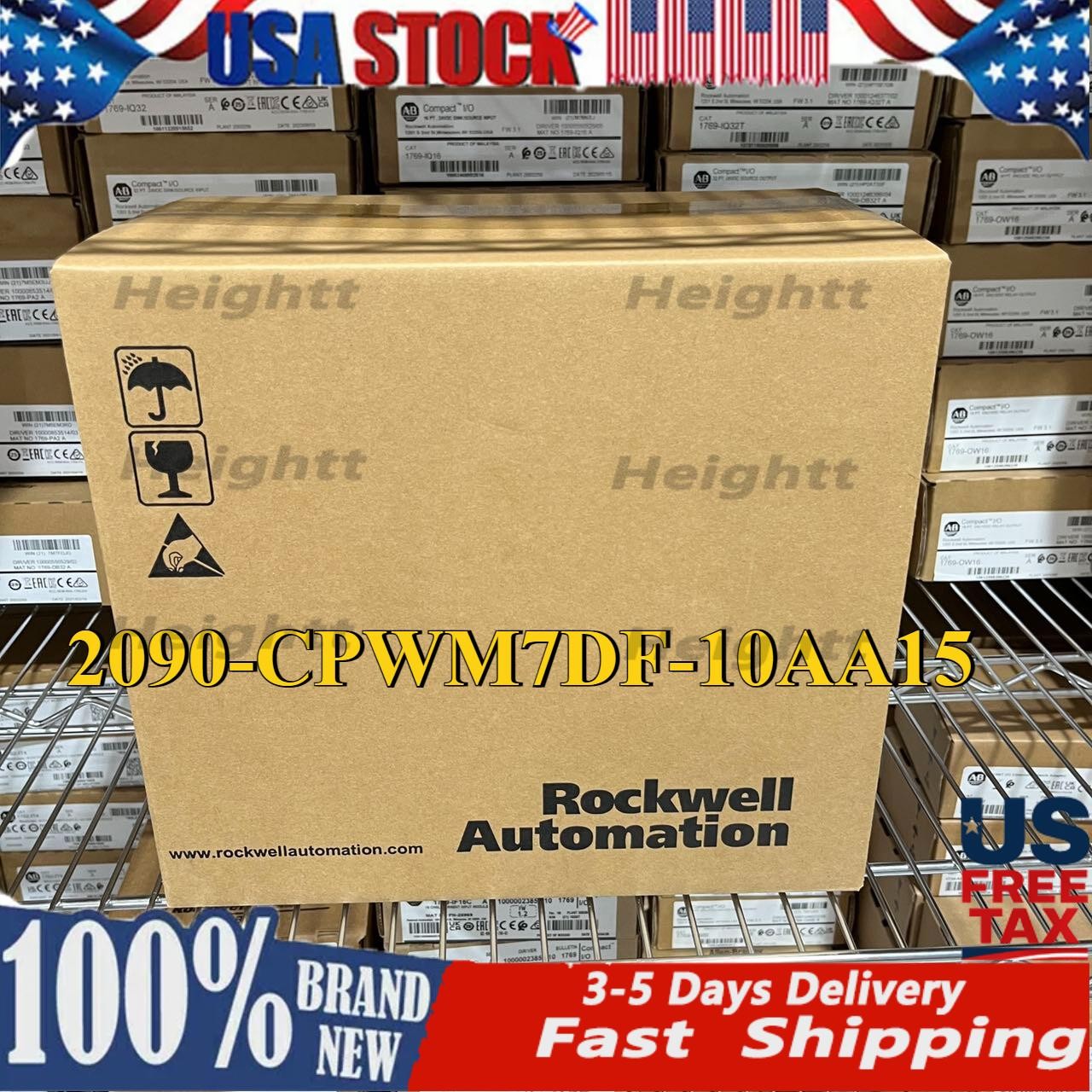 1PCS New AB 2090-CPWM7DF-10AA15 Servo Motor Power Cable US Free Tax