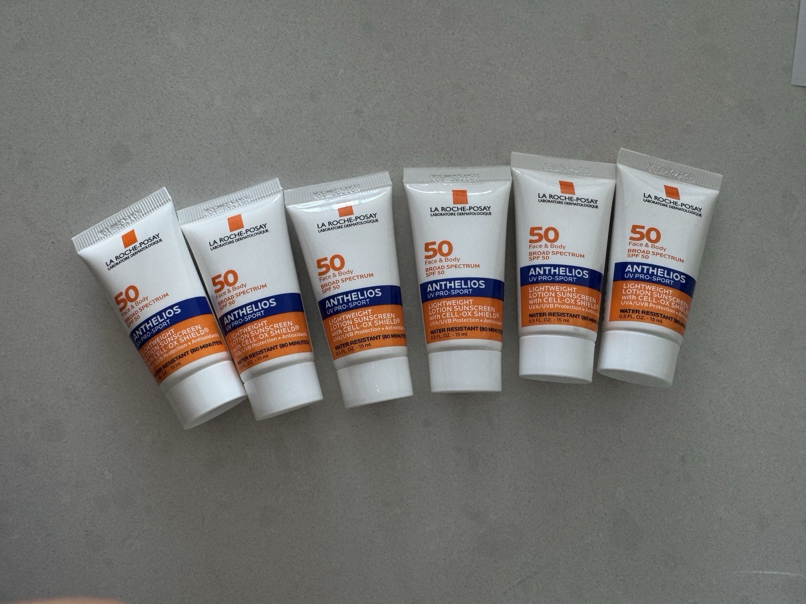 6 x New La Roche-Posay Anthelios UV PRO-Sport Sunscreen SPF 50 Travel Size 0.5oz